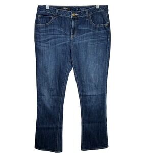 Simply Vera Wang Denim Jeans Womens Size 12 Bootcut Mid Rise Dark Wash